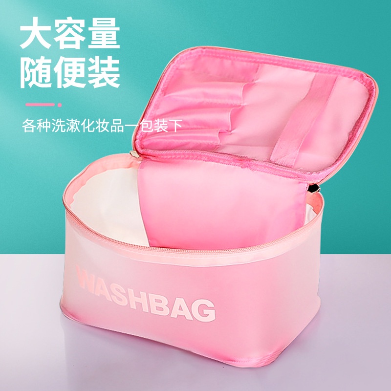 Túi đựng mỹ phẩm trong suốt cỡ lớn chống nước tiện dụng cho du lịch