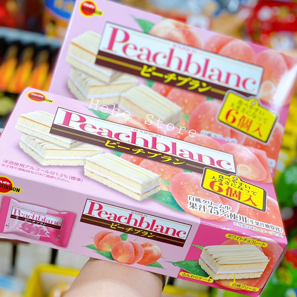 Bánh bông lan đào, chuối Bourbon