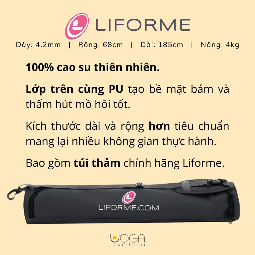 Thảm tập yoga Liforme Signature 4.2mm