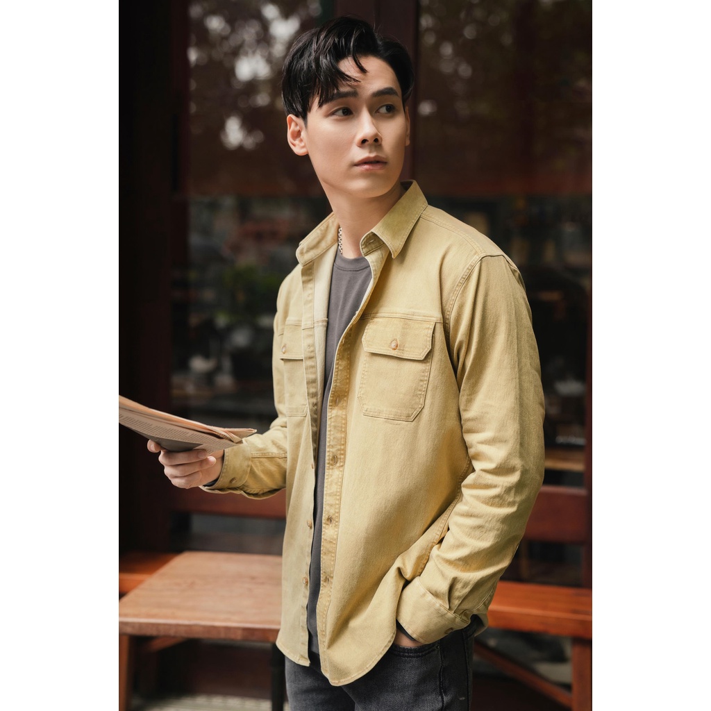 Áo sơ mi khaki thương hiệu thời trang nam 360Boutique chất liệu cao cấp - SDKTK251 | BigBuy360 - bigbuy360.vn