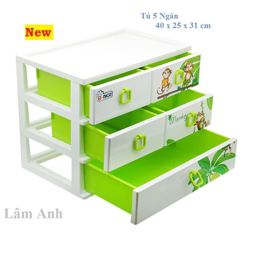 Tủ Nhựa Mio 5 Ngăn Đại Đồng Tiến