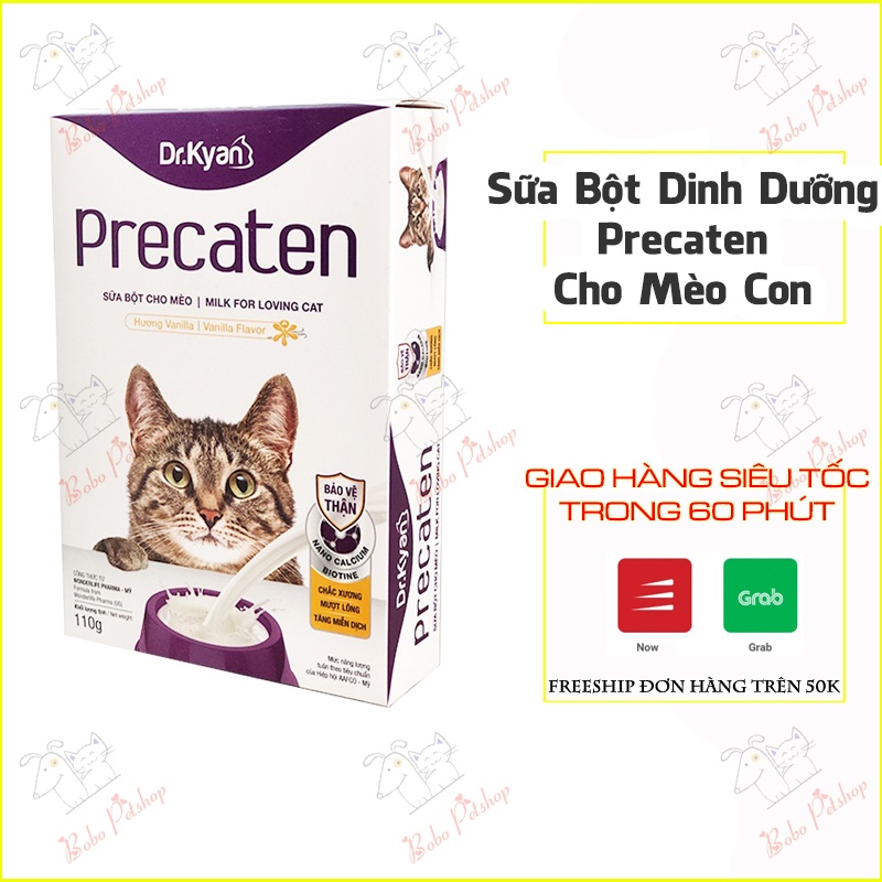 Sữa Precaten Cho Mèo Con Sơ Sinh, Mèo Lớn Thiếu Chất Dinh Dưỡng - Bobo Pet Shop Hà Nội