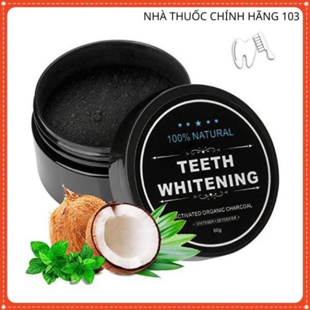 Tẩy trắng răng Than Hoạt Tính TEETH WHITENING- Làm Trắng Răng An Toàn Giúp Nụ cười rạng rỡ Đuôi Tròn Đuôi Tròn