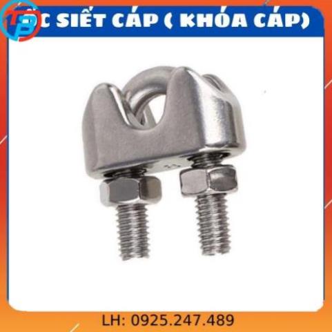 Ốc siết cáp INOX 304 - khóa cáp - cóc kẹp cáp - size 2mm, 4mm, 5mm, 6mm, 8mm, 10mm - Kim khí capthepsaigon