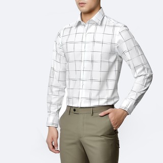 Áo sơ mi dài tay TQQ dáng Slimfit Công sở K342CS chất cotton mịn hạn chế nhăn