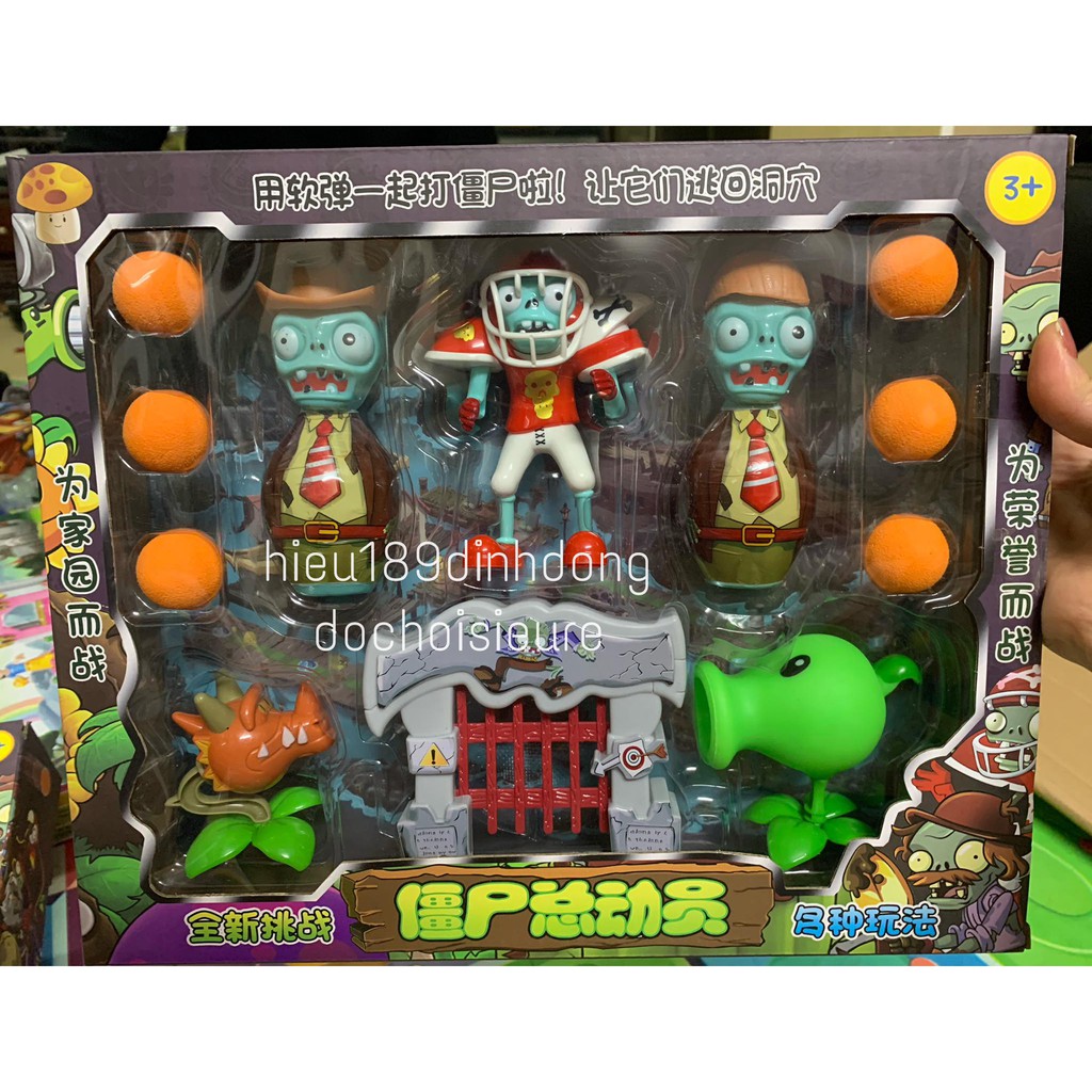 Hộp Đồ Chơi Game Hot Plants vs Zombie hoa quả nổi giận đậu tóc (Khách hàng chat chọn mẫu)