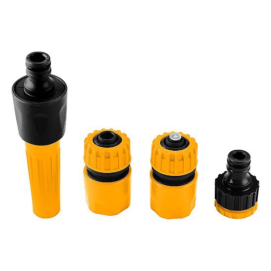 Bộ 4 đầu nối ống 1/2 " Tolsen BỘ VÒI TƯỚI CHỈNH TIA 57125