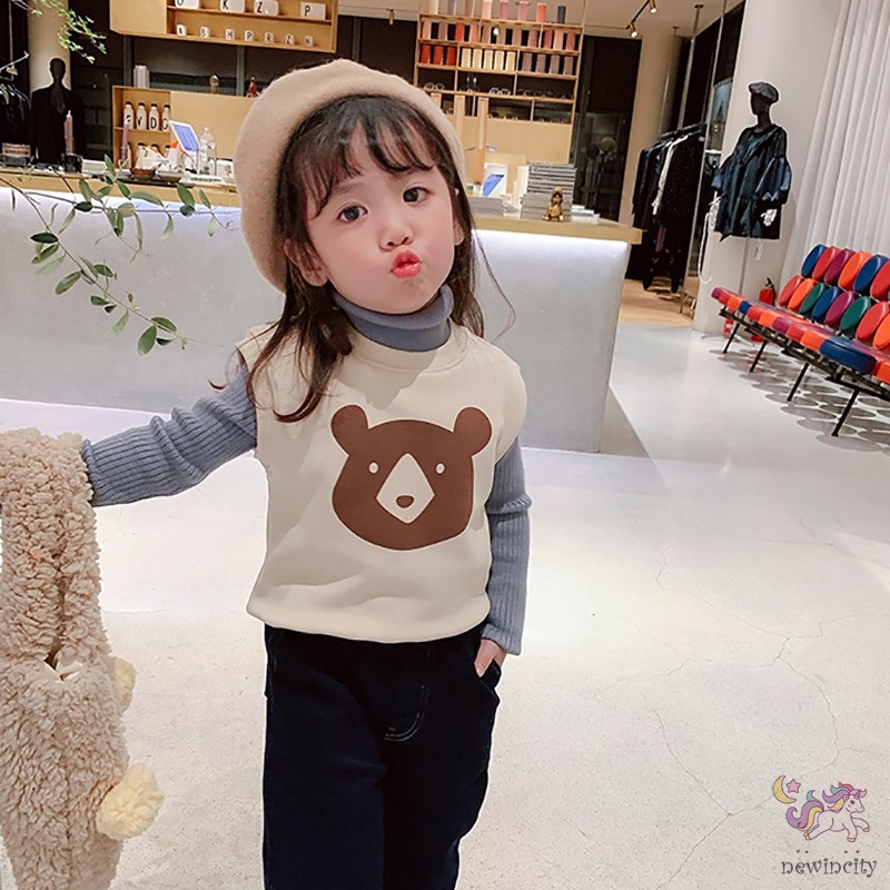 Áo Khoác Không Tay Giữ Ấm Thời Trang Thu Đông Hàn Quốc Dành Cho Bé