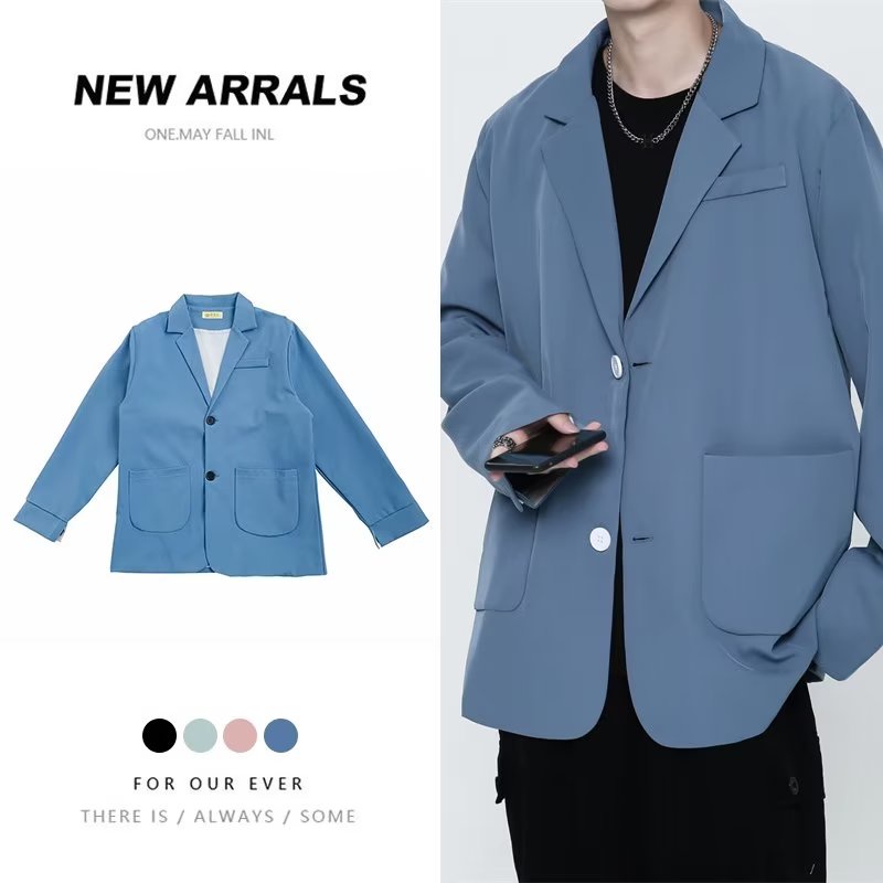 Áo Khoác Dáng Rộng Phong Cách Nhật Bản Thời Trang Cao Cấp Cho Nam Size S-2XL