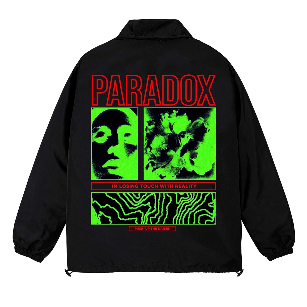 Áo khoác dù Paradox ILLUSION OVER-PRINTED JACKET (Black)