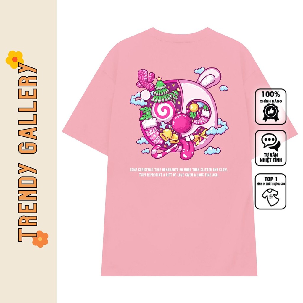 Áo Phông Nữ Form Rộng Christmas Time Trendy Gallery, Áo Phông Unisex Basic Tee In Hình Xmas Tv5073