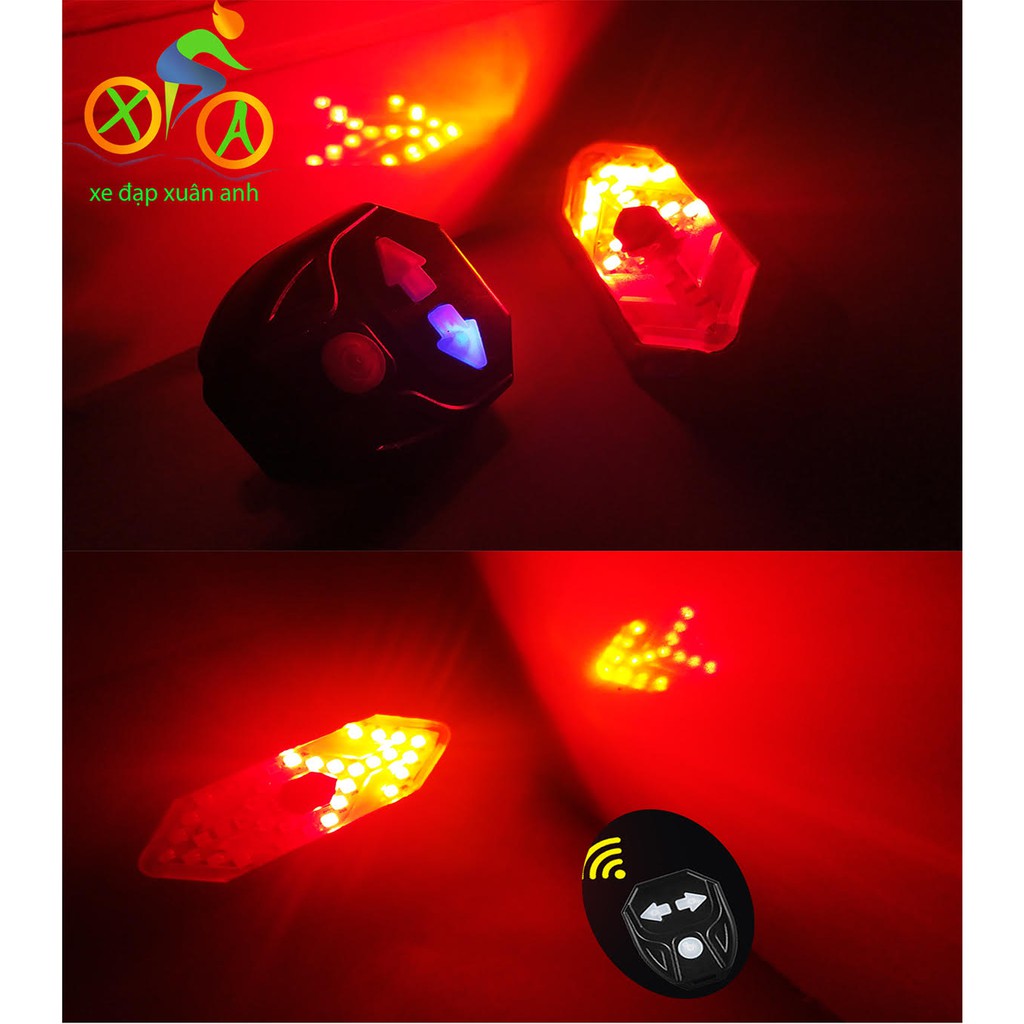 [Siêu rẻ - Free ship] Đèn xi nhanh xe đạp điều khiển từ xa phát âm sạc USB chống nước