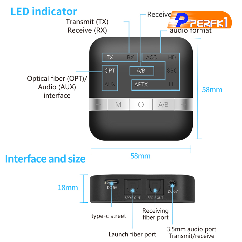 Bộ Chuyển Đổi Âm Thanh Bluetooth 5.0