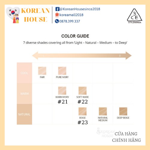 (Chính hãng) KEM NỀN 3CE MỊN LÌ VELVET FIT FOUNDATION_Mẫu mới tháng 3/2021 | BigBuy360 - bigbuy360.vn