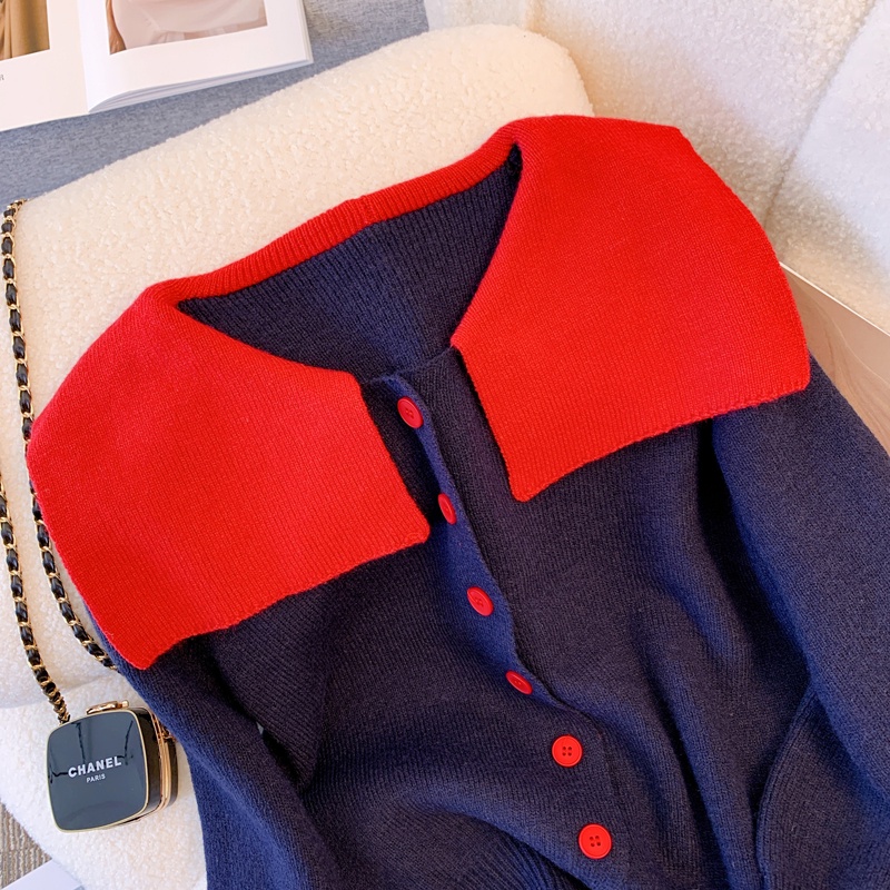 Áo Khoác Cardigan Dệt Kim Cổ Thủy Thủ Form Rộng Thời Trang Cho Nữ  tao bao