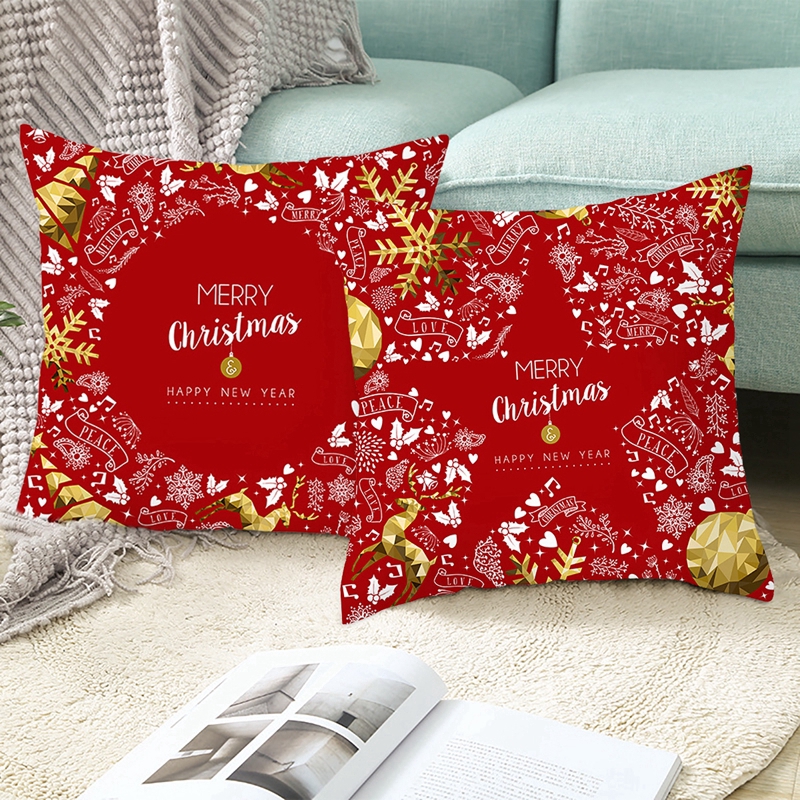 Vỏ Gối Polyester In Họa Tiết Giáng Sinh Trang Trí Nhà Cửa 2023