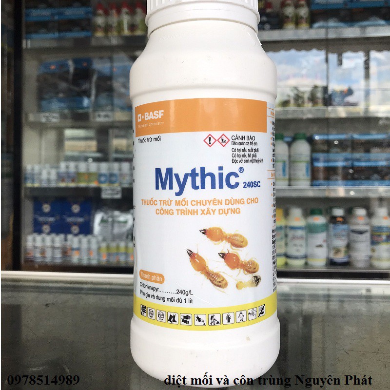 Thuốc diệt mối tận gốc Mythic 240SC - thuốc diệt mối cao cấp, diệt mối tận gốc (1 lít)