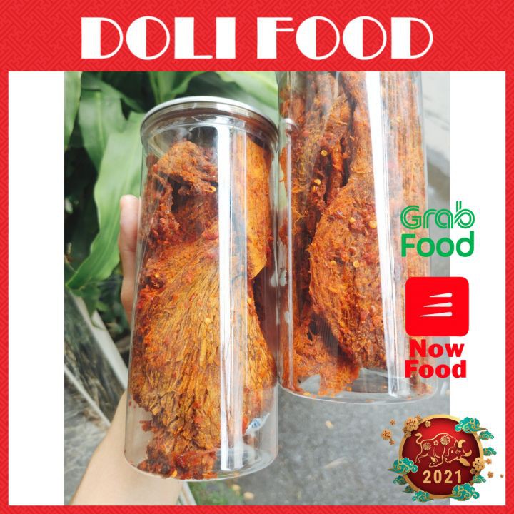 Khô Bò Miếng ,Thịt Bò Khô Miếng, Khô Bò Hồng Ngự, Hũ Pet 100gr,200,300gr, HSD 6 Tháng, DOLI Cam Kết ATVSTP | BigBuy360 - bigbuy360.vn