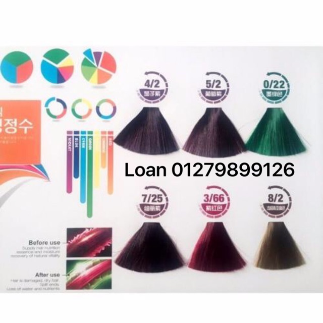 HAIR MANICURE WAXING COLOR NHUỘM PHỦ BÓNG TRÁI CÂY SÁP MÀU HÀN QUỐC 300ML ( màu nâu)