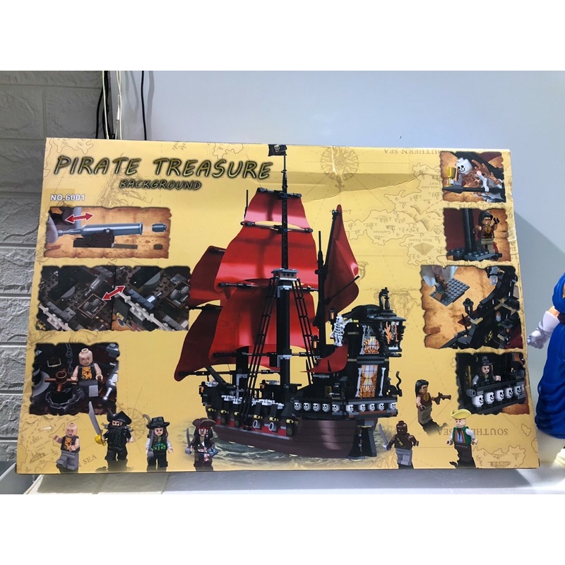 Lắp ráp mô hình Movie SX 6001 Xếp Hình Tàu Hải Tặc Của Nữ Hoàng Anne 1207 Mảnh