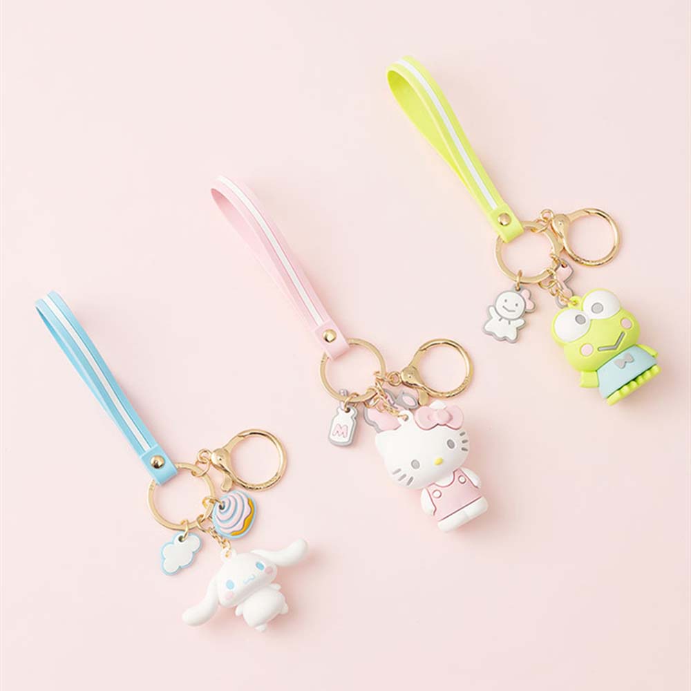 Móc Chìa Khóa Họa Tiết Hoạt Hình My Melody Cinnamoroll Dễ Thương