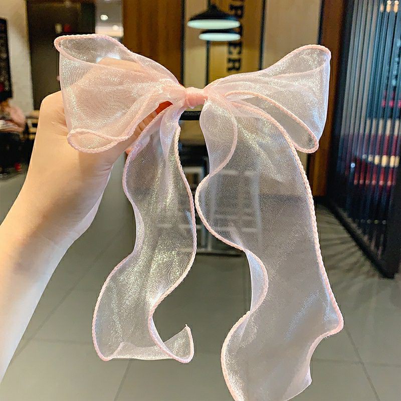 Dây buộc tóc nơ phong cách Hàn Quốc.