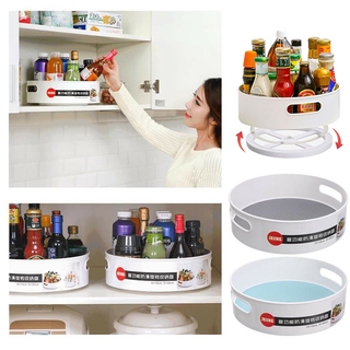 WHT Nhà bếp Giá xoay 360độ Hộp đựng gia vị mới Hộp đựng gia vị Hộp đựng gia vị xoay Khay đựng gia vị đa chức năng Giá đỡ