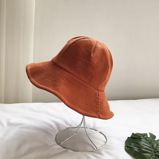 Mũ Bucket vành rộng nhung kaki - Nón Bucket Maruko Vàng nhung