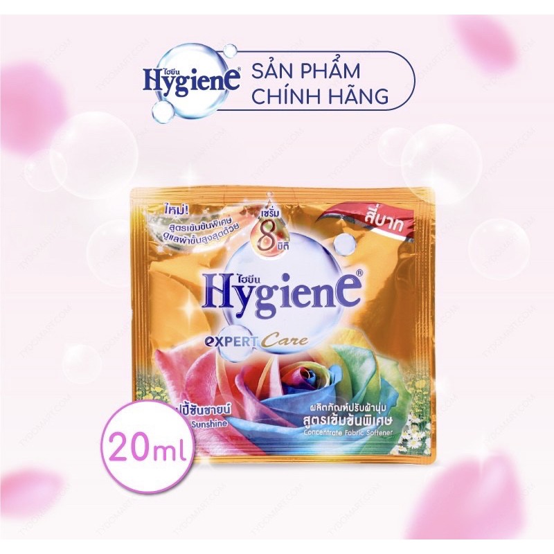 (GIÁ RẺ NHẤT) 12 gói nước xả vải Hygiene đậm đặc Thái Lan (14 loại) 20ml