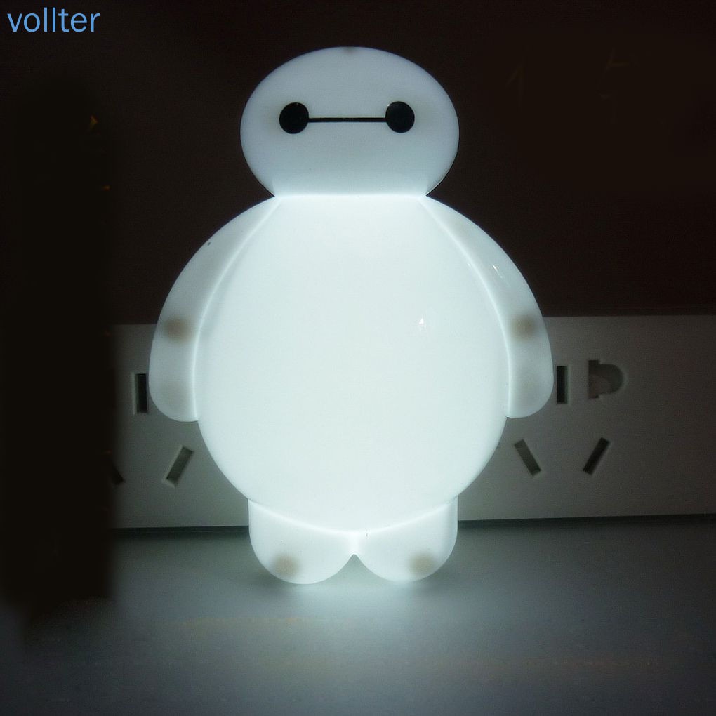 Đèn ngủ hình nấm thiết kế sáng tạo dễ thương Đèn ngủ tạo hình Baymax hoạt hình có thể thay đổi màu sắc cực kì dễ thương