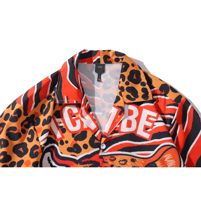 Áo Sơ Mi Nam Ngắn Tay Họa Tiết Da Báo Size S-2Xl | BigBuy360 - bigbuy360.vn