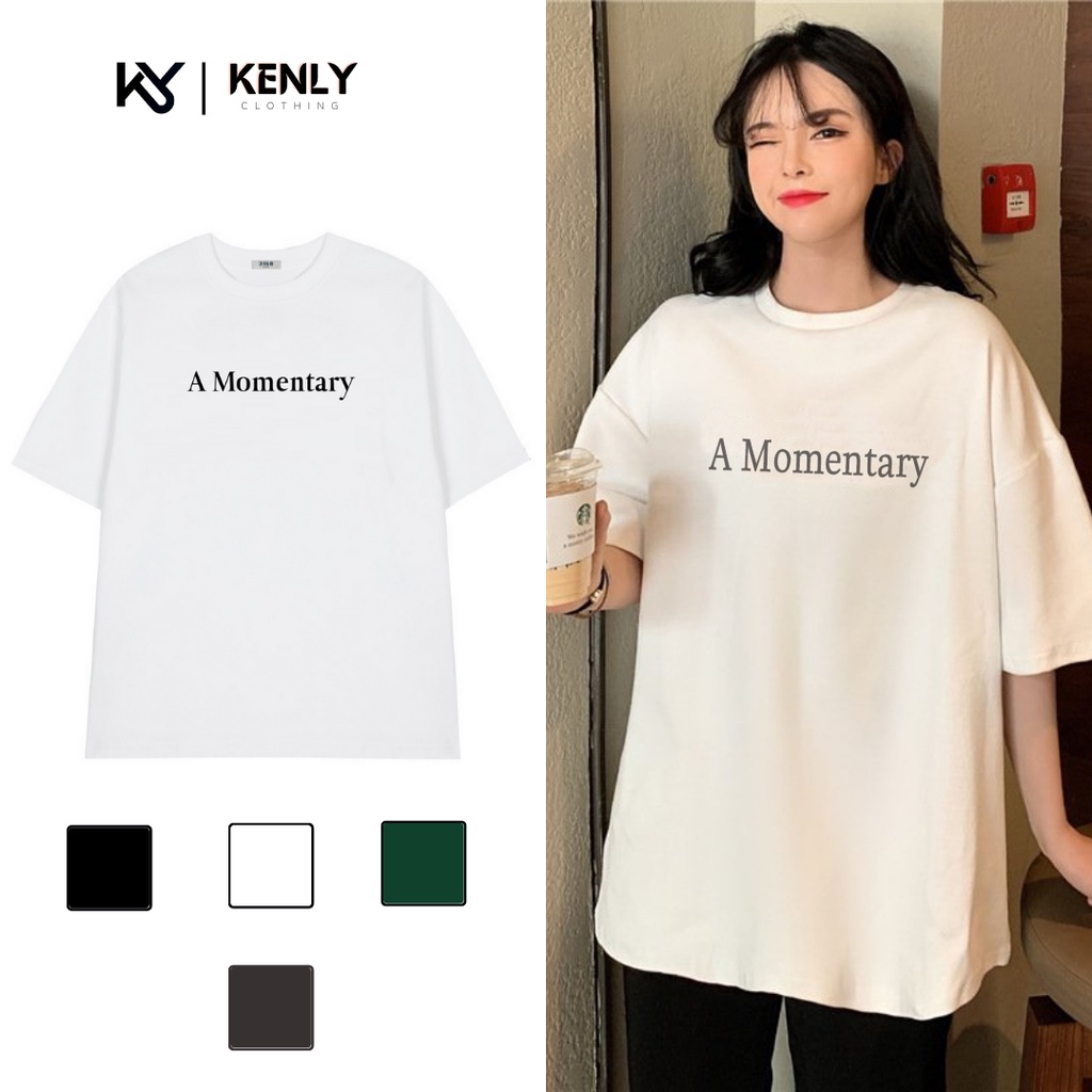 Áo phông 3158 quảng châu nữ form rộng chất dày cotton khô Amomentary T-Shirt NH2 - KENLY