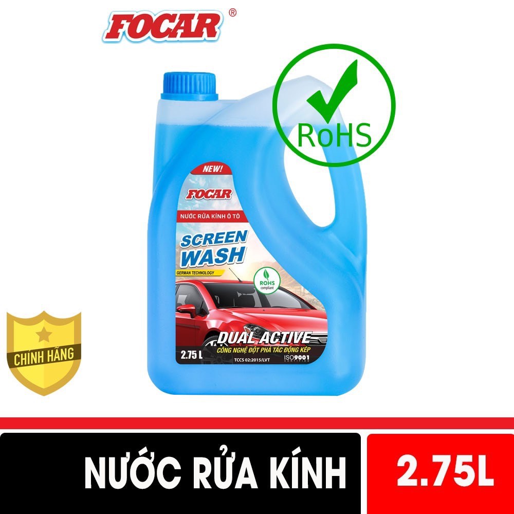 (Nowship, Grab HN) Nước rửa kính xe hơi Focar Screen wash 2,75L - Hàng có sẵn