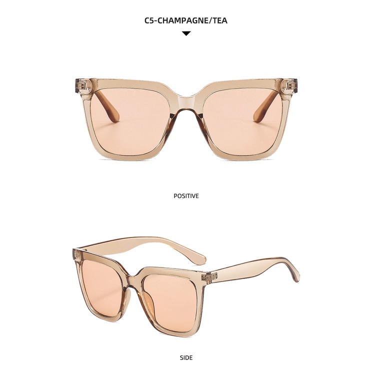 Kính mát gọng vuông bản to thời trang Hàn Quốc năm 2021