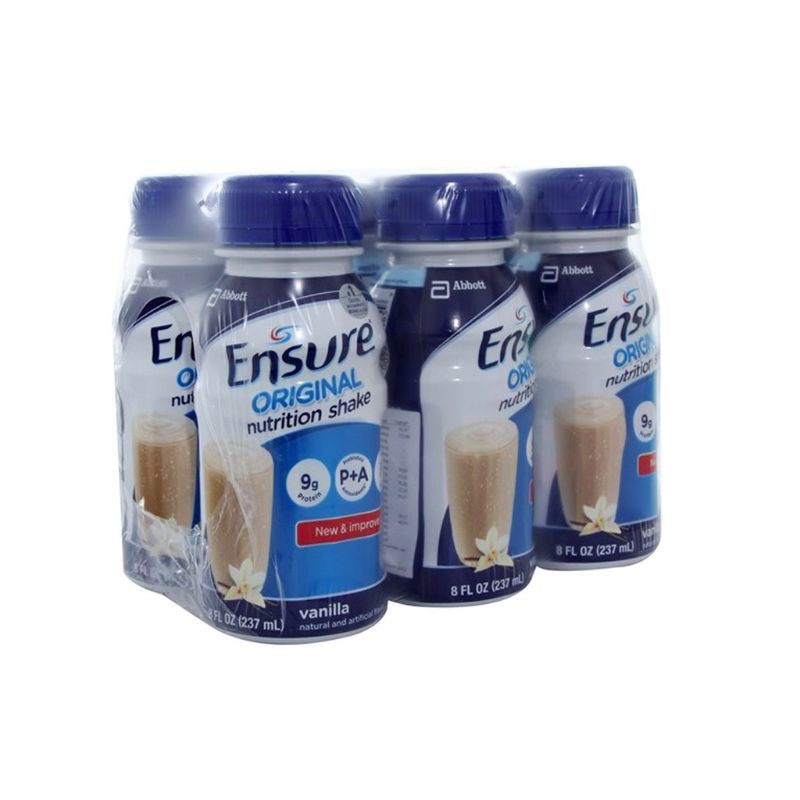 Lốc 6 hộp sữa nước Ensure Vanilla 237ml (hạn sử dụng t5/2022)