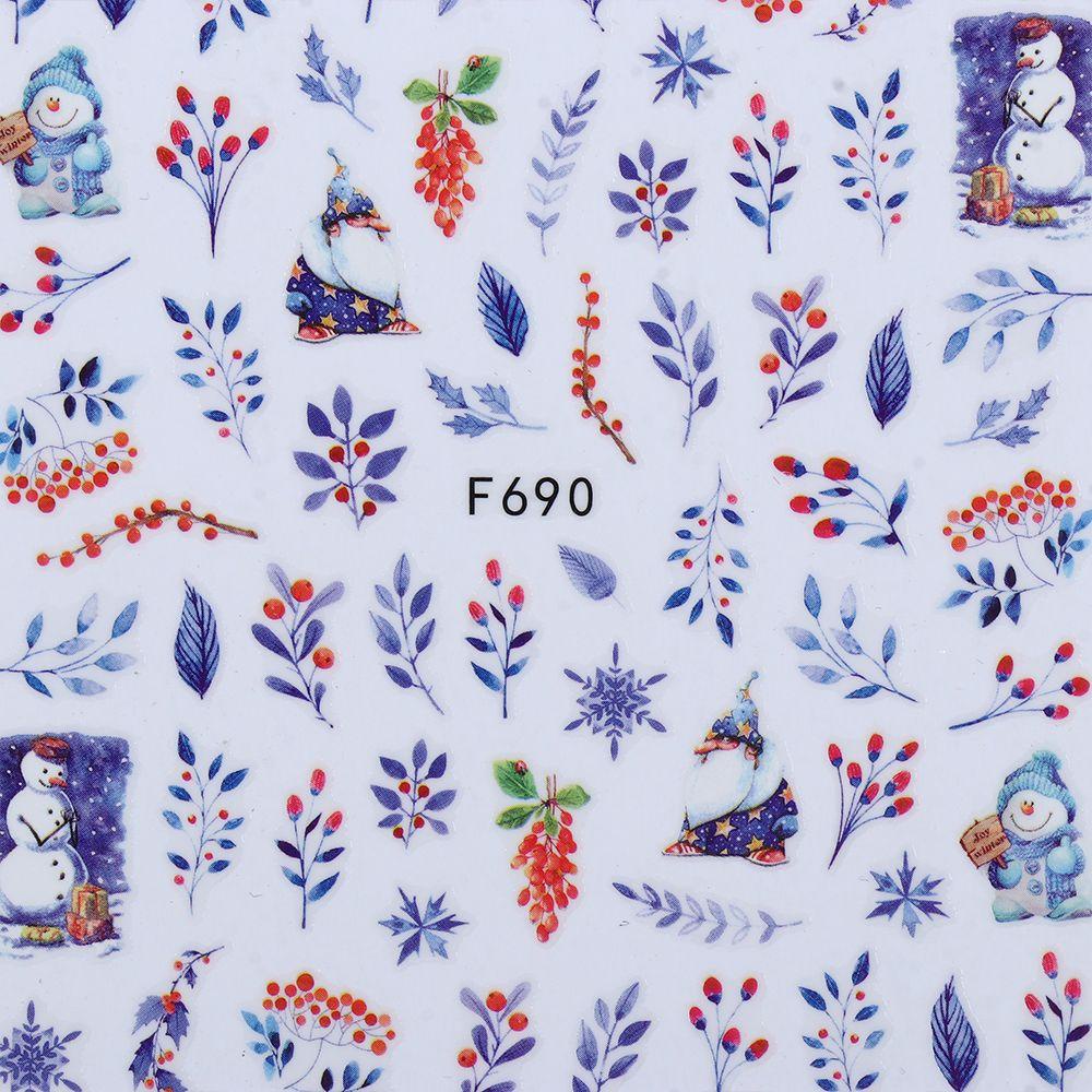 Hình Dán Móng Tay Chim Cánh Cụt / Người Tuyết / Người