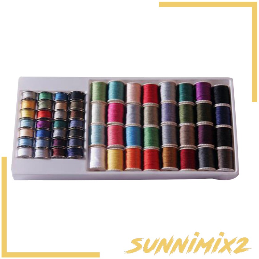 Set 60 Cuộn Chỉ POLYESTER Nhiều Màu Sắc Cho Máy May