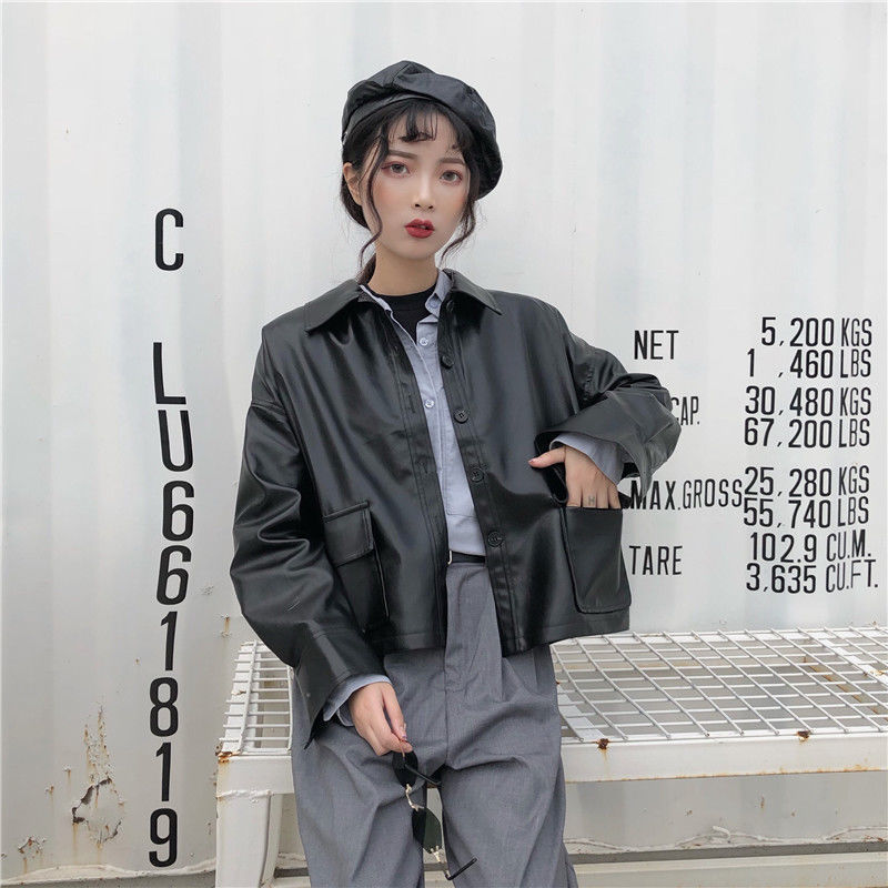 Áo Khoác Da Form Rộng Phong Cách Hàn Quốc 2020 Cho Nữ | BigBuy360 - bigbuy360.vn