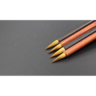 Bút tiểu thư pháp cán gỗ đỏ ,đen