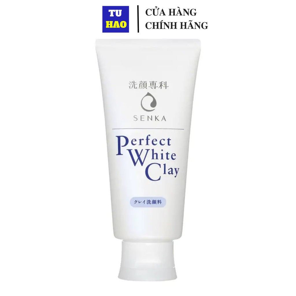 Sữa rửa mặt tạo bọt chiết xuất đất sét trắng Senka Perfect White Clay 120g_14840