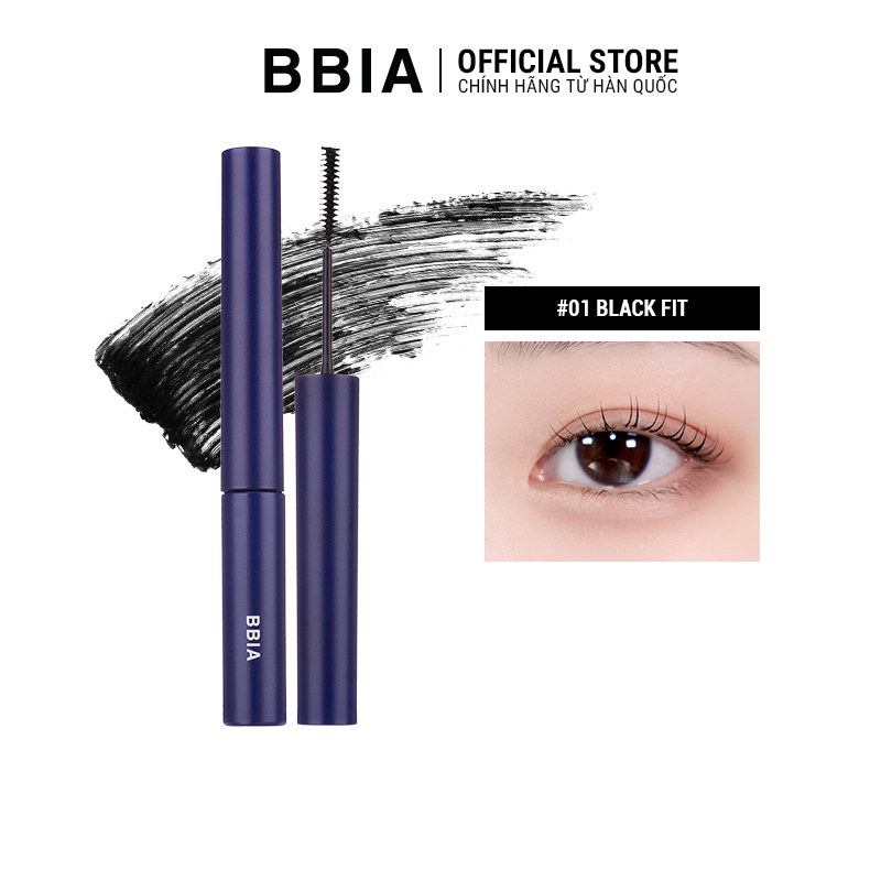 Mascara Làm Tơi Mi Bbia Never Die Mascara Slim(3g ) 01 Black Fit Bbia Official Store