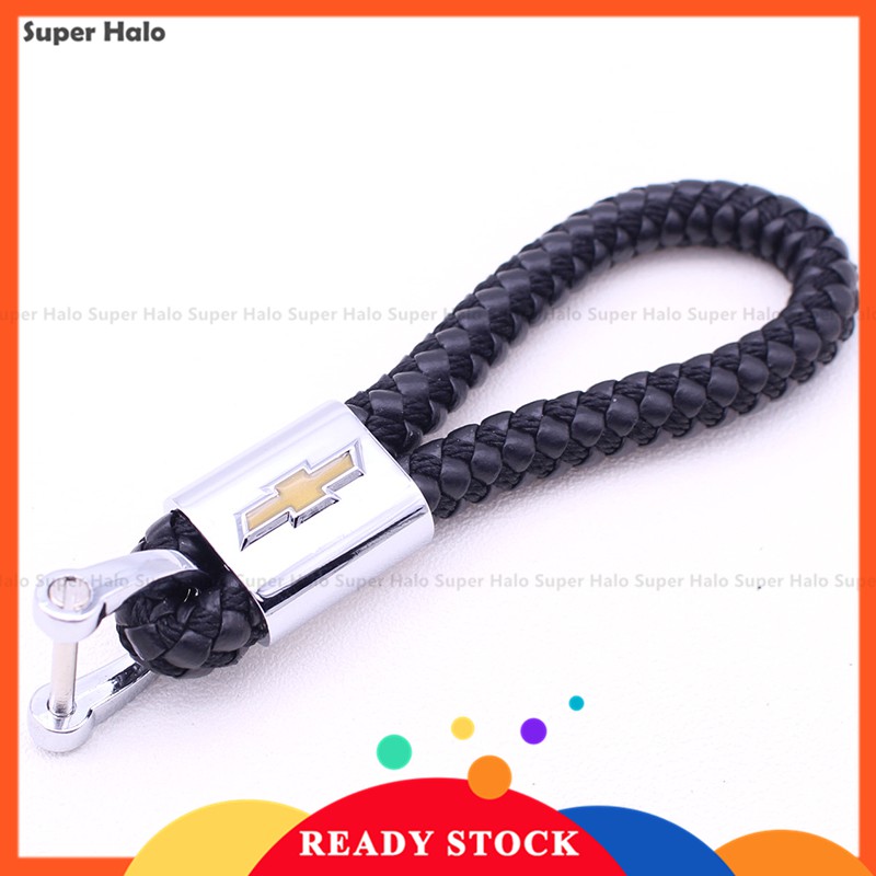 Móc khóa bằng da và kim loại hình logo xe hơi