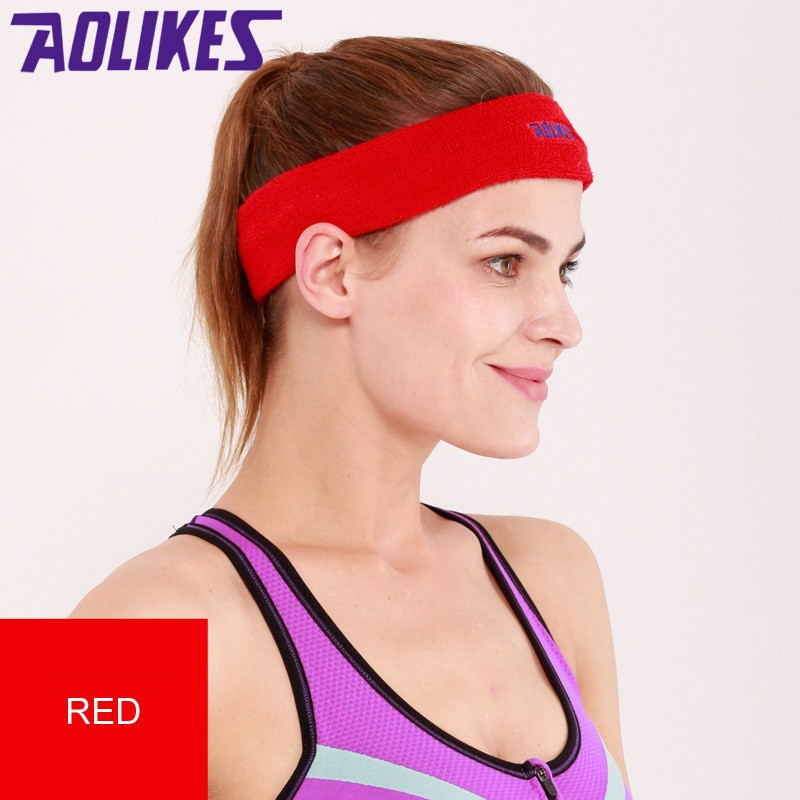 Băng Đô, Băng Trán Thể Thao Tập Yoga,Gym Thể Hình Chạy Bộ Tennis Thấm Mồ Hôi Headband Aolikes AL2108(bản lớn)