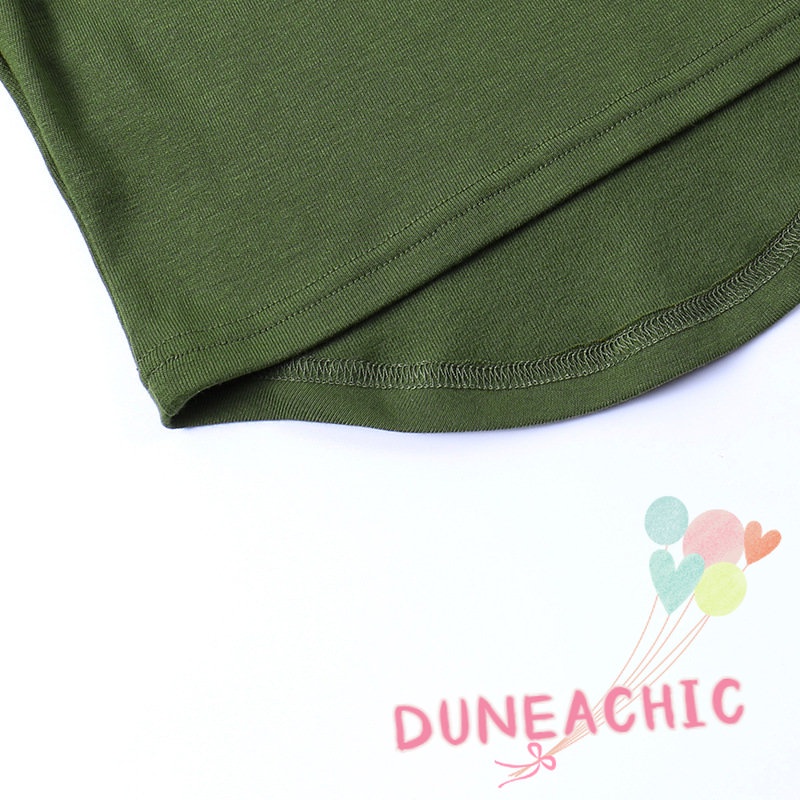 Áo croptop DUNEA dệt kim tay dài cổ vuông màu trơn xinh xắn thời trang cho nữ