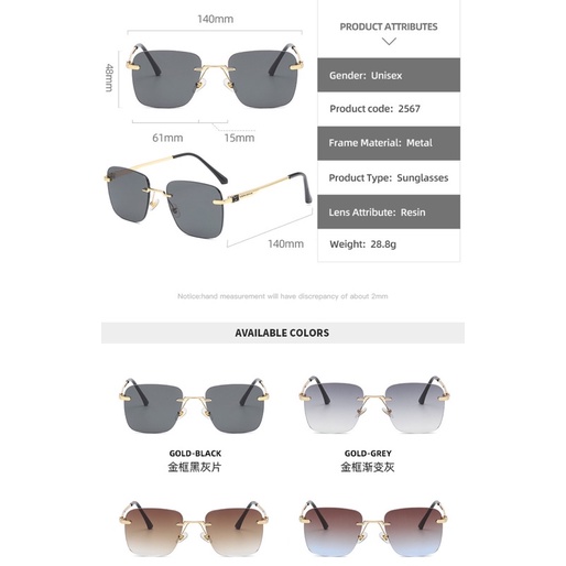 Kính mát thời trang unisex chống tia cực tím UV