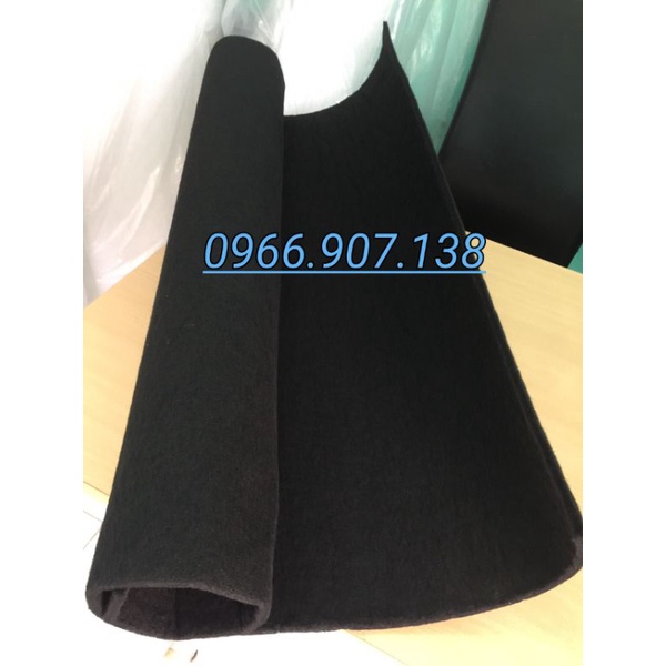 2 Mét Bông Lọc Khử Mùi Than Hoạt Tính. Tấm Lọc Carbon Khử Mùi  Dày 8~10mm