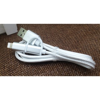 PDD 2in1 Fast Charge Cable Fast Cable For Android iPhone Data Cable 1M