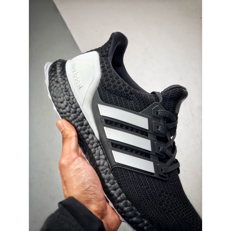 GIÀY THỂ THAO ULTRA BOOST 4.0 4D SIÊU ĐẸP ĐEN SỌC TRẮNG