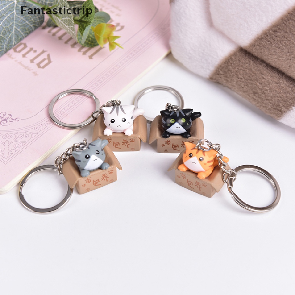 Móc Khóa Hình Mèo Hoạt Hình Dễ Thương