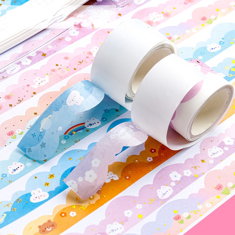 Kabaxiong Miếng Dán Trang Trí Sổ Tay Hình Đám Mây Xinh Xắn